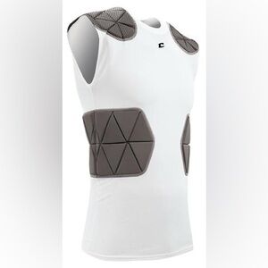 Champro Sports Tri-Flex Padded Football Compression Shirt with Cushion System